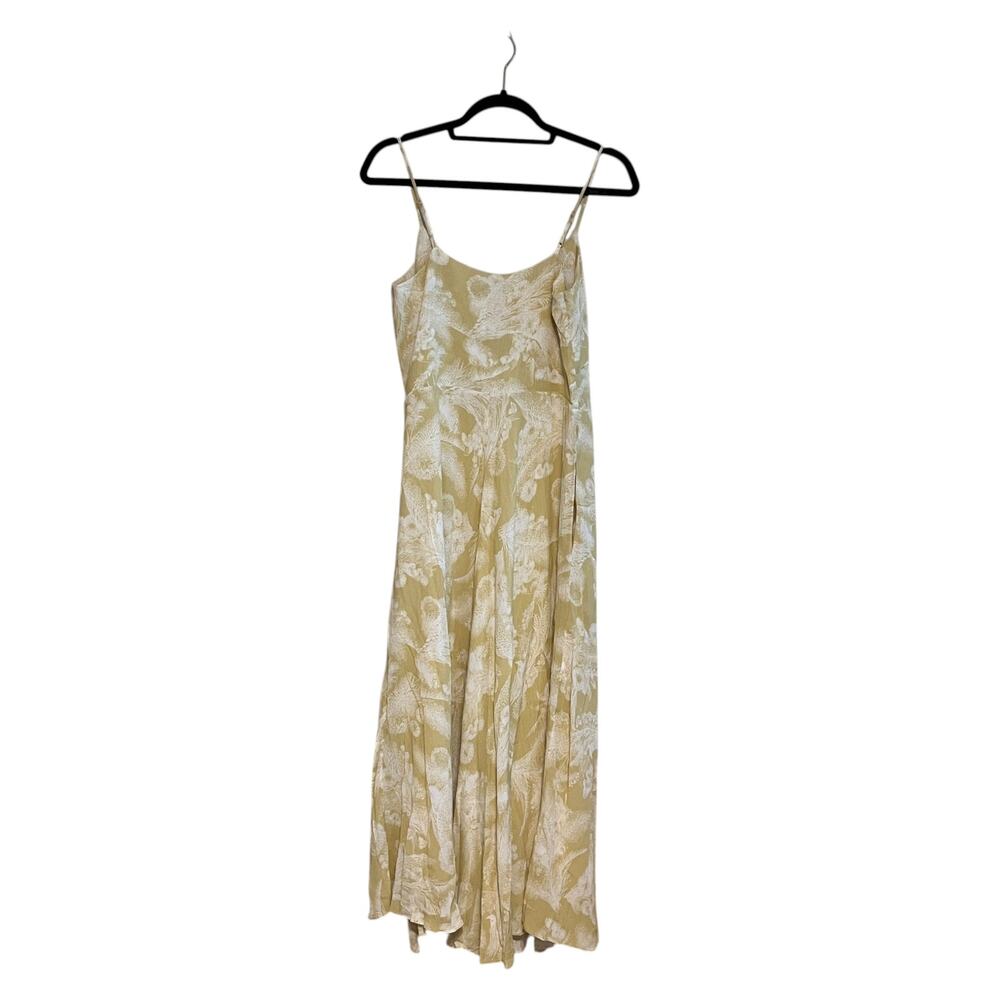 Vince Wheat Twist Knot Drape Summer Maxi Dress Balm Beige Small - Picture 5 of 9
